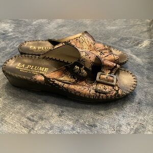 La Plume brand, made in Italy, leather upper and leather sole, size 37, pretty